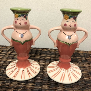 Pfalzgraff Pistoulet‎ pair of candlesticks holders